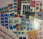 Unused 65 Of Multiples   Strips   Singles Of 34   Us Postage Stamps Usa Fv  22 10