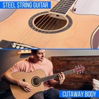 Pyle Beginner 41    Cutaway Acoustic Guitar - Standard Full Size 6 String
