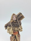 8  Mexican Folk Art Paper Mache Man Carrying Wood Souvenir
