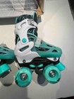 Roller Derby Prodigy 2-in-1 Adjustable Inline Quad Skates White Mint Green