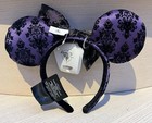 Disney Parks 2026 Haunted Mansion Purple Wallpaper Ears Headband New Halloween