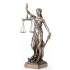 La Justicia Lady Justice Roman Goddess Bronze Figurine Miniature Statue 13 h New