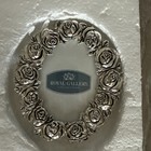 Royal Gallery Vintage 5 Piece Silverplated Antique Rose Vanity Set New In Box