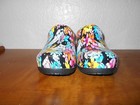 Anywear Floral Owl Work Nurse Slip Resistant Women s Clog Shoes Size W8 Or M6