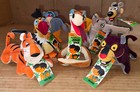 Vintage 1966 Walt Disney Jungle Book Gund Japan Plush Complete Figure Set New