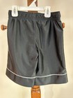Nike Youth Xs s Black Athletic Shorts White Trim Swoosh Logo Basketball Camp