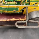 V  Nice Vintage Marx  5 Climbing Tractor Tin Yellow green Windup 9x5x4 5  