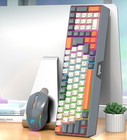 Wireless Keyboard And Mouse Combo Rechargeable  Rgb Backlit  Bluetooth 2 4g