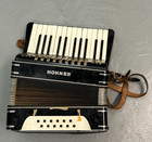 Vintage Hohner Germany Accordian European Bellows Musical Instrument   Case Read