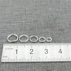 15 Sterling Silver Split Rings 4mm 5mm 6mm 7mm 8mm For Jewelry Making