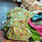 Lot Of 29 Reusable Cloth Diaper Covers Shells Snap Closure Green Owl Dinosaur