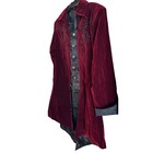 Victorian Steampunk Gothic Cosplay Embroidered Velvet Tailcoat Jacket Medium
