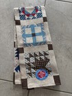 Nwt Vintage Stevens Linen Tea Towel Dish Americana Farmhouse Quilt Block 27 x16