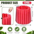 Pack 24in Wall Of Water Gardener Insulating Plant Protective Cover Bulk 8 Red