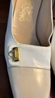 Salvatore Ferragamo  Vintage White tan Heels  Size 8 5