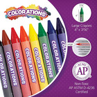 Large Crayons - 8 Colors Per Set  12 Sets Included  96 Total Crayons  Each Set I