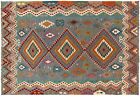 Hand Knotted Afghan Chobi Kilim Wool Area Rug By Afghan Artisan 9 4 X 6 4 Ft