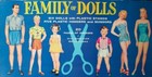 Vintage Uncut 1960 Family Of Dolls Paper Dolls  1 Reproduction 20 Pages Clothing
