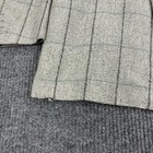Vintage Canali Milano Blazer Mens 48r Grey Wool Silk Windowpane Double Breasted
