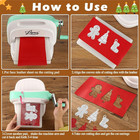 12 Pieces Christmas Ball Metal Cutting Dies Snowflake Die Cuts Stencils Elk C   