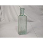 Antique Dr Porter New York Aqua Glass Medicine Bottle Apothecary Jar 5 5 Inch
