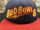 Vintage 1990   s Bud Bowl 8 Budweiser Snap Back Cap Hat Football Cap Made In Usa