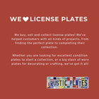 Heavy Steel Vintage India License Plate