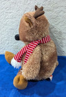 Moose Deer Gund Wild Plush Stuffed Animal Toy 19  Rare Christmas Red Scarf