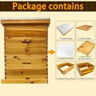 3-layer Bee Hive Without Frames  Langstroth Beehive Kit  2 Deep 1 Medium