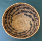Antique Vintage Native American Indian Stepped Swirl Pattern Pima Basket