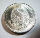 1948  Mexico Silver 5 Pesos Uncirculated Cuauhtemoc