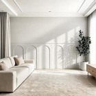 Premade Board And Batten Wainscoting Kit ready To Assemble Wall Decor