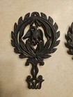Vintage Cast Iron Trivet T-13 Eagle Heart Americana Primitive Farmhouse Decor