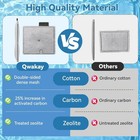 Large Replacement Filter Cartridges For Aqueon - 8 Packs With 4 Pads Aquarium Fi