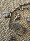 Vintage 800 Silver German Begging Charm Bracelet 14 Small  Antique Some Rare