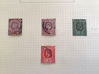 Northern   Southern Nigeria Album Page Vintage Stamps Ref 61824