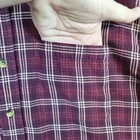 Ll Bean Men s Burgundy Plaid Flannel Button Down Size L-reg Shirt Outdoors Fall