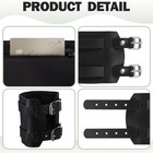 Leather Wrist Wallet For Men Cuff Wristband Handmade Hidden Pocket With Secre   