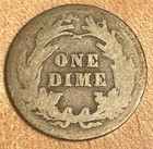 1909 Barber Dime - 10c - 90  Silver