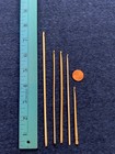 5 Antique Bovine Bone Very Thin  Small Crochet Hooks