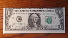 1985 One Dollar Federal Reserve Faulty Alignment Error Note New York  1 00 Bill 