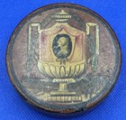 Antique Papier Mache King George Memorial Snuff Box Portrait On Urn - Mourning