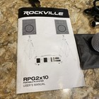 Rockville Rpg2x10 Live Sound System 2 Mics Bluetooth Portable Pa   no Speakers  