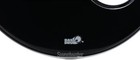 Bass Drum O s Ebony Resonant Bass Drumhead - 22  - W  6  Chrome Port