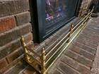 Polished Brass Fireplace Fender - 52 w X 8 d X 8 t
