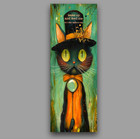 Whimsical Cat Bookmark  Feed Me  Bookish Gift For Book Readers And Cat Lovers
