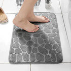 Super Absorbent  Embossed Home  Kitchen Carpet Non Slip Bath  Rug  Pebble Shower