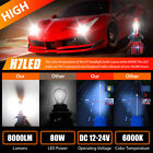 2x Super Bright H7 Led Headlight Bulbs Conversion Kit High Low Beam 6000k White