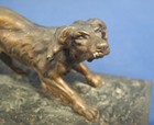 Vtg Antique Cold Painting Austrian Bronze Dog Figurine Hunting Setter Retriever