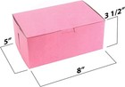 Mt Products Pink Cookie Boxes - 8  X 5  X 3 5  Bakery Boxes - Pack 250